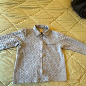 Sky Blue L.L. Bean quilted zip up jacket